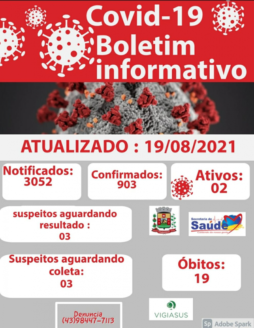 Boletim COVID-19 - 19/08/2021