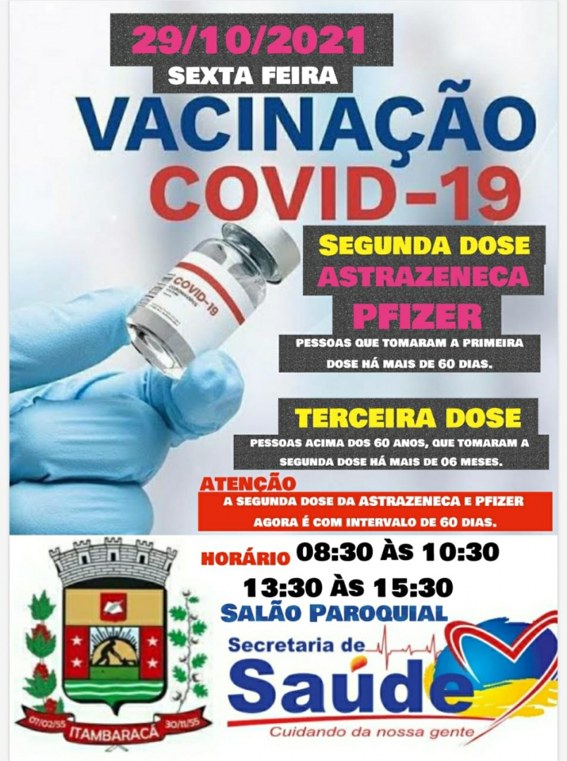 Vacinação COVID-19 - 29/10/2021